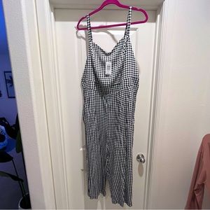 Checkered Crop Torrid Jumpsuit